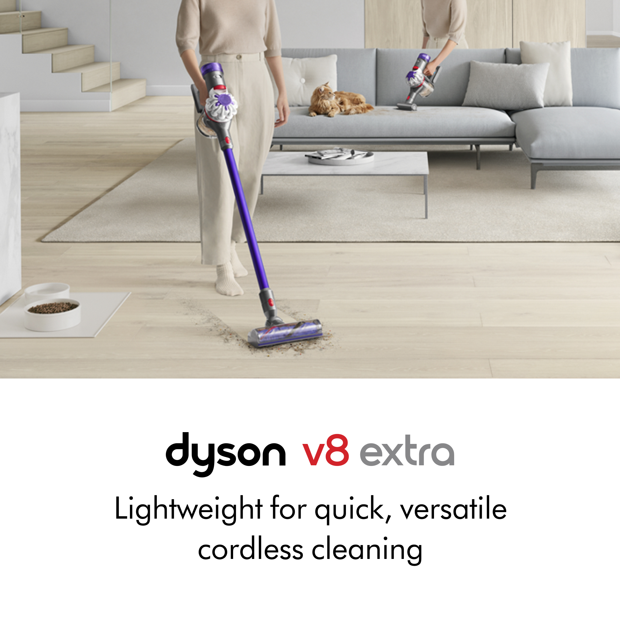Dyson SV25 V8 Extra Cordless Vacuum | Purple | Refurbished